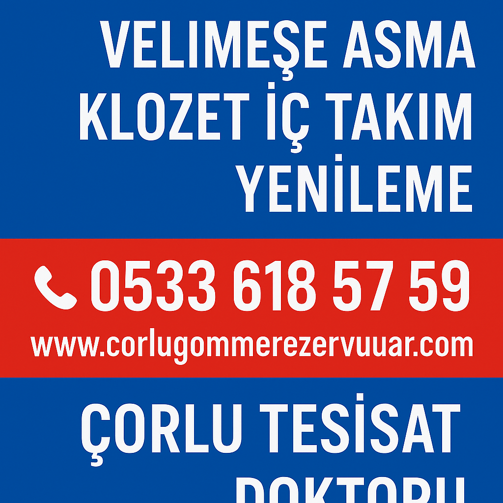 Velimeşe Asma Klozet İç Takım Yenileme – Çorlu Tesisat Doktoru Farkıyla