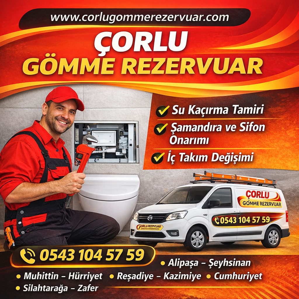 Çorlu Gömme Rezervuar Su Kaçırma ve İç Takım Tamiri Hizmeti