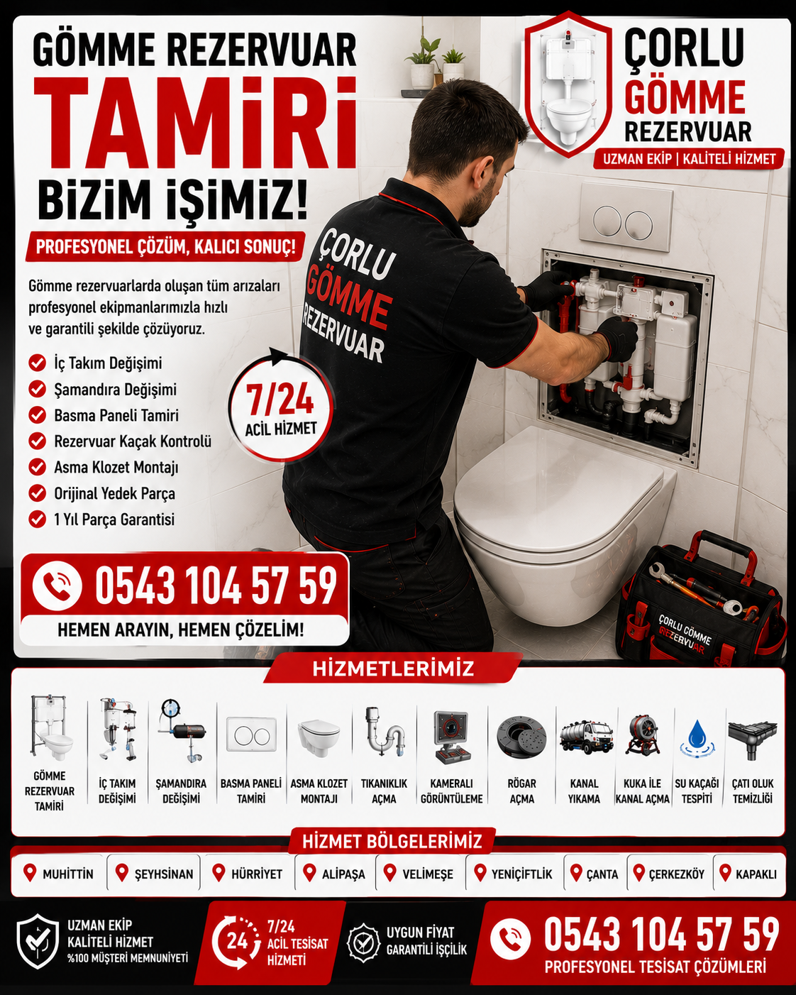 🚰 Gömme Rezervuardan İnce Su Sesi Geliyorsa Erken Müdahale Önemlidir