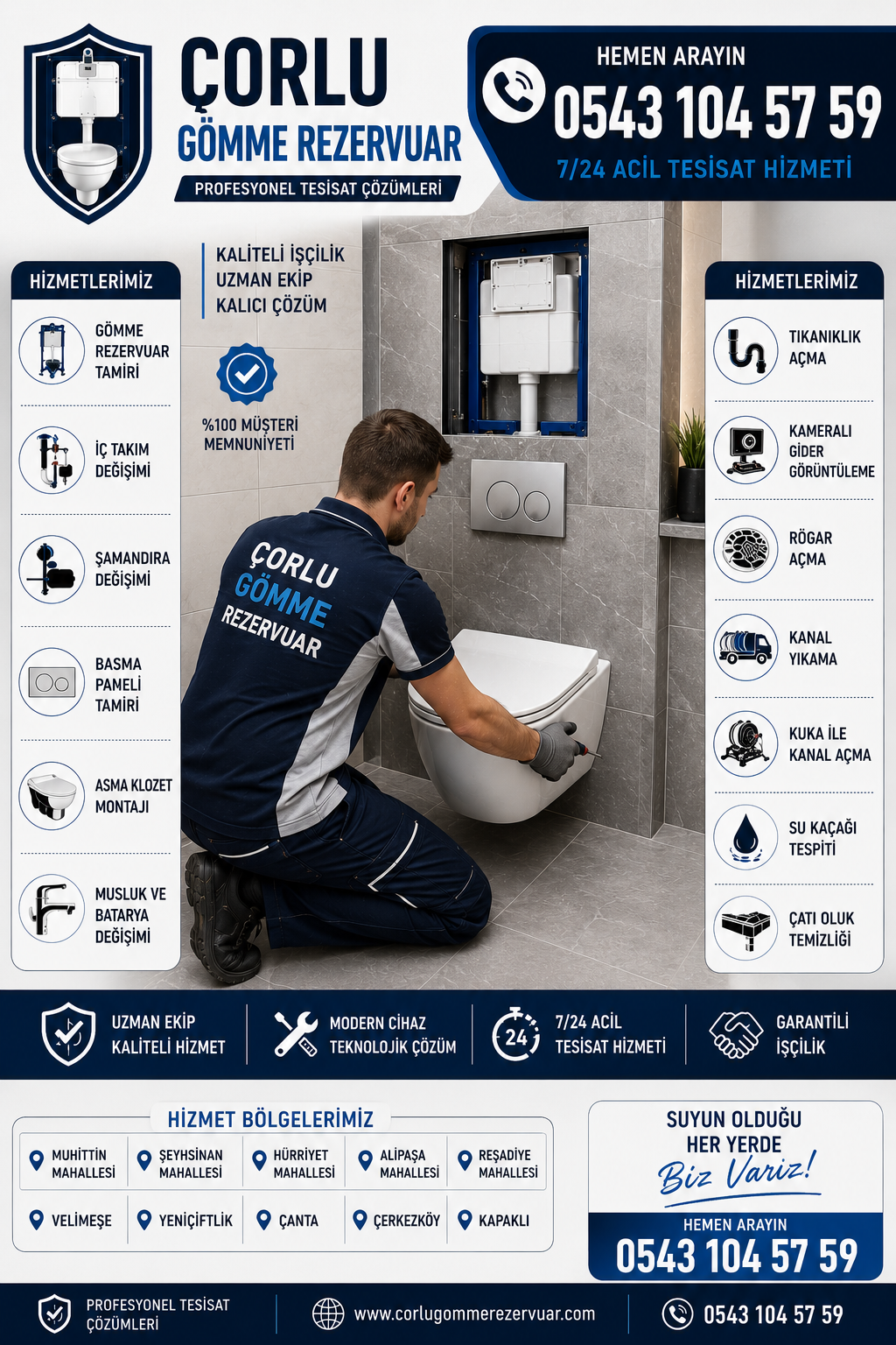 🔧 Gömme Rezervuarın Orijinal Parçası Neden Önemlidir?